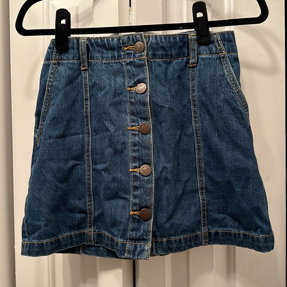 Denim Mini Skirt